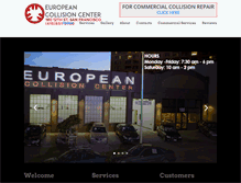 Tablet Screenshot of europeancollision.com